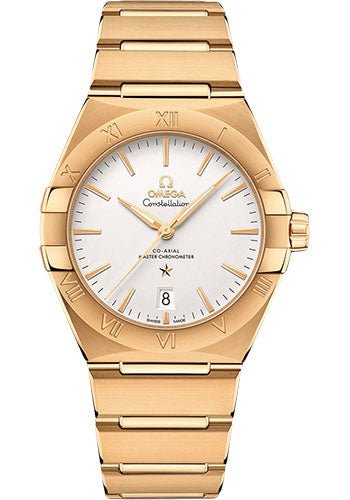 Omega Constellation OMEGA Co-Axial Master Chronometer – 39 mm Yellow Gold Case – Silvery Dial – 131.50.39.20.02.002