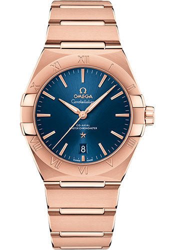 Omega Constellation OMEGA Co-Axial Master Chronometer – 39 mm Sedna Gold Case – Blue Dial – 131.50.39.20.03.001