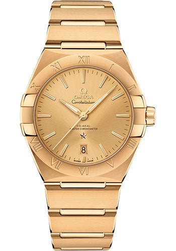 Omega Constellation OMEGA Co-Axial Master Chronometer – 39 mm Yellow Gold Case – Champagne Dial – 131.50.39.20.08.001