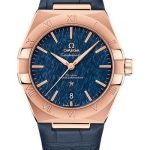 Omega Constellation OMEGA Co-Axial Master Chronometer – 39 mm Sedna Gold Case – Blue Dial – Brown Leather Strap – 131.53.39.20.03.001
