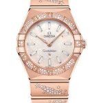 Omega Constellation Quartz – 28 mm Sedna Gold Case – Diamond Bezel – White Australiopal Diamond Dial – 131.55.28.60.99.001