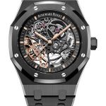 Audemars Piguet Royal Oak Self Winding Double Balanced Wheel Openworked – 41mm Black Ceramic Case – Openworked Dial – Bracelet – 15416CE.OO.1225CE.01