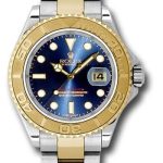Rolex Steel and Yellow Gold Yacht-Master 40 Watch – Blue Dial – 16623 b