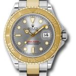 Rolex Steel and Yellow Gold Yacht-Master 40 Watch – Grey Dial – 16623 g