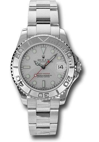Rolex Steel and Platinum Yacht-Master 35 Watch – Platinum Dial