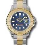 Rolex Steel and Yellow Gold Lady Yacht-Master 29 Watch – Blue Dial – 169623 b
