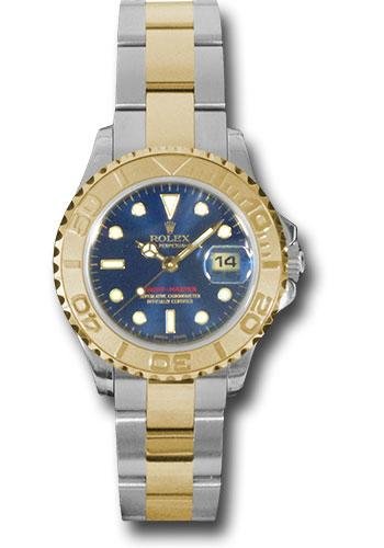 Rolex Steel and Yellow Gold Lady Yacht-Master 29 Watch – Blue Dial – 169623 b