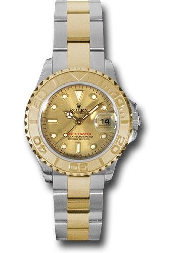 Rolex Steel and Yellow Gold Lady Yacht-Master 29 Watch – Champagne Dial – 169623