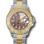 Rolex Steel and Yellow Gold Lady Yacht-Master 29 Watch – Black Mother-Of-Pearl Dial – 169623