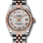 Rolex Steel and Everose Gold Datejust 31 Watch – 24 Diamond Bezel – Mother-Of-Pearl Roman Dial – Jubilee Bracelet – 178341
