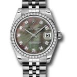 Rolex Steel and White Gold Datejust 31 Watch – 46 Diamond Bezel – Mother-Of-Pearl Diamond Dial – Jubilee Bracelet – 178384 dkmdj