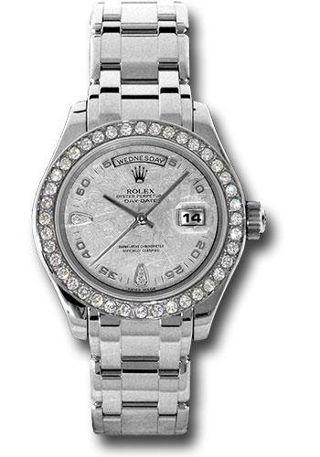 Rolex Platinum Day-date Special Edition 39 Watch – 40 Diamond Bezel – Meteorite Diamond Dial – 18946