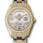 Rolex Yellow Gold Day-Date Special Edition 39 Watch – 40 Diamond Bezel – Mother-Of-Pearl Diamond Dial – 18948tri