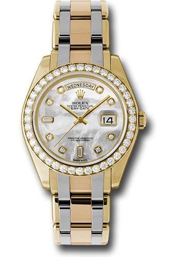 Rolex Yellow Gold Day-Date Special Edition 39 Watch – 40 Diamond Bezel – Mother-Of-Pearl Diamond Dial – 18948tri