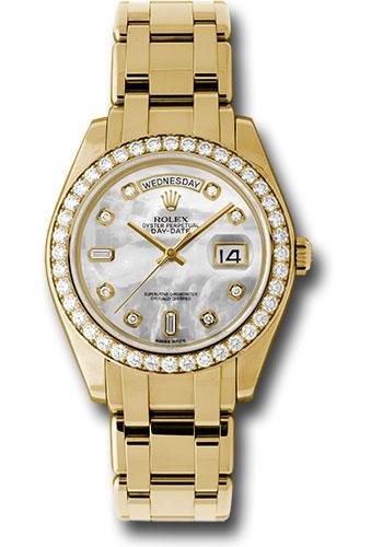 Rolex Yellow Gold Day-Date Special Edition 39 Watch – 40 Diamond Bezel – Mother-Of-Pearl Diamond Dial – 18948