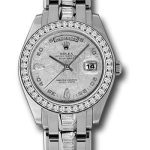 Rolex Platinum Day-date Special Edition 39 Watch – 42 Baguette Diamond Bezel – Meteorite Diamond Dial – 18956 BRIL