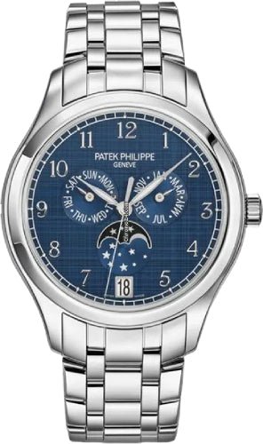 Patek Philippe Complications Annual Calendar Moon Phases Stainless Steel Blue Dial – 4947/1A-001