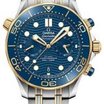Omega Seamaster Diver 300M Omega Co-Axial Master Chronometer Chronograph – 44 mm Steel And Yellow Gold Case – Blue Dial – 210.20.44.51.03.001