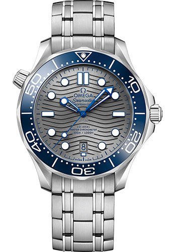 Omega Seamaster Diver 300M Co-Axial Master Chronometer Watch – 42 mm Steel Case – Unidirectional Bezel – Pvd Chrome Colour Ceramic Dial – 210.30.42.20.06.001