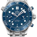 Omega Seamaster Diver 300M Omega Co-Axial Master Chronometer Chronograph – 44 mm Steel Case – Blue Dial – 210.30.44.51.03.001