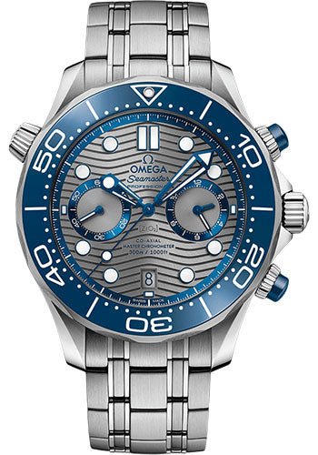 Omega Seamaster Diver 300M Omega Co-Axial Master Chronometer Chronograph – 44 mm Steel Case – Grey Dial – 210.30.44.51.06.001