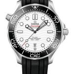 Omega Seamaster Diver 300M Omega Co-Axial Master Chronometer – 42 mm Steel Case – White Dial – Black Rubber Strap – 210.32.42.20.04.001