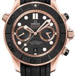 Omega Seamaster Diver 300M Omega Co-Axial Master Chronometer Chronograph – 44 mm Sedna Gold Case – Black Dial – 210.62.44.51.01.001