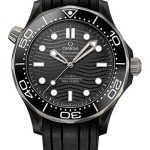 Omega Seamaster Diver 300M Co-Axial Master Chronometer Watch – 43.5 mm Black Ceramic Case – Unidirectional Bezel – Black Ceramic Dial – Black Rubber Strap – 210.92.44.20.01.001