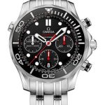 Omega Seamaster Diver 300 M Co-Axial Chronograph Watch – 41.5 mm Steel Case – Unidirectional Bezel – Black Dial – 212.30.42.50.01.001