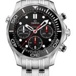 Omega Seamaster Diver 300 M Co-Axial Chronograph Watch – 44 mm Steel Case – Unidirectional Bezel – Black Dial – 212.30.44.50.01.001