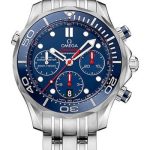 Omega Seamaster Diver 300 M Co-Axial Chronograph Watch – 44 mm Steel Case – Unidirectional Bezel – Blue Dial – 212.30.44.50.03.001