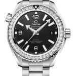 Omega Planet Ocean 600M Co-Axial Master Chronometer Watch – 39.5 mm Steel Case – Unidirectional Diamond Bezel – Black Dial – 215.15.40.20.01.001