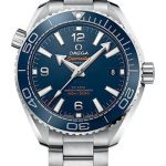 Omega Planet Ocean 600M Co-Axial Master Chronometer Watch – 39.5 mm Steel Case – Unidirectional Blue Cermaic Bezel – Blue Dial – 215.30.40.20.03.001