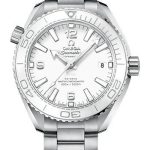 Omega Planet Ocean 600M Co-Axial Master Chronometer Watch – 39.5 mm Steel Case – Unidirectional White Cermaic Bezel – White Dial – 215.30.40.20.04.001