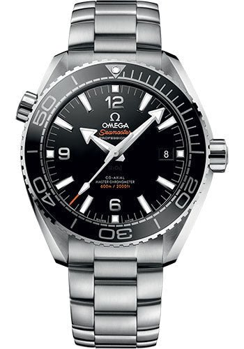 Omega Planet Ocean 600 M Omega Co-axial Master Chronometer Watch – 43.5 mm Steel Case – Unidirectional Black Ceramic Bezel – Black Ceramic Dial – 215.30.44.21.01.001