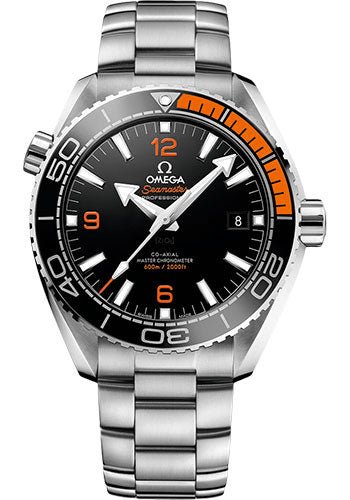 Omega Planet Ocean 600 M Omega Co-axial Master Chronometer Watch – 43.5 mm Steel Case – Unidirectional Black Ceramic Bezel – Black Ceramic Dial – 215.30.44.21.01.002