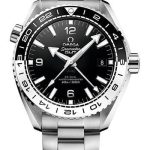 Omega Seamaster Planet Ocean 600 M Co-Axial Master Chronometer GMT Watch – 43.5 mm Steel Case – Bi-Directional Bezel – Black Ceramic Dial – 215.30.44.22.01.001