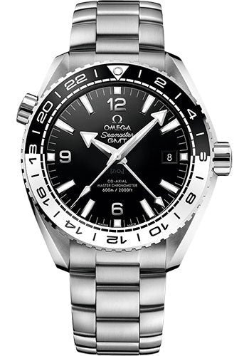 Omega Seamaster Planet Ocean 600 M Co-Axial Master Chronometer GMT Watch – 43.5 mm Steel Case – Bi-Directional Bezel – Black Ceramic Dial – 215.30.44.22.01.001