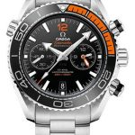 Omega Planet Ocean 600 M Omega Co-axial Master Chronometer Chronograph Watch – 45.5 mm Steel Case – Unidirectional Black Ceramic Bezel – Black Ceramic Dial – 215.30.46.51.01.002