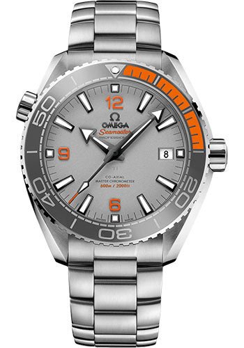 Omega Seamaster Planet Ocean 600 M Co-Axial Master Chronometer Watch – 43.5 mm Titanium Case – Unidirectional Grey Ceramic Bezel – Grade 5 Titanium Dial – 215.90.44.21.99.001