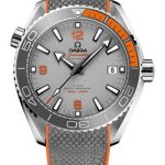 Omega Seamaster Planet Ocean 600 M Co-Axial Master Chronometer Watch – 43.5 mm Titanium Case – Unidirectional Grey Ceramic Bezel – Grade 5 Titanium Dial – Grey Structured Rubber Strap – 215.92.44.21.99.001