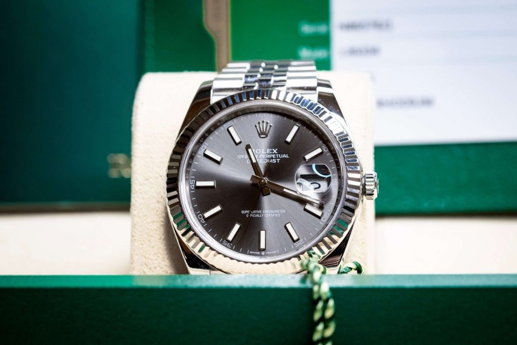 2020 Rolex Datejust 41 Slate Dial Fluted Bezel Jubilee 126334 – Full Set