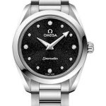 Omega Seamaster Aqua Terra 150M Quartz Watch – 28 mm Steel Case – Shimmer Black Diamond Dial – 220.10.28.60.51.001