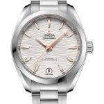 Omega Seamaster Aqua Terra 150M Co-Axial Master Chronometer Watch – 34 mm Steel Case – Waved Silvery Dial – 220.10.34.20.02.001