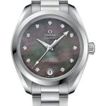 Omega Seamaster Aqua Terra 150M Co-Axial Master Chronometer Watch – 34 mm Steel Case – Tahiti Mother-Of-Pearl Diamond Dial – 220.10.34.20.57.001