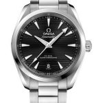 Omega Aqua Terra 150M Co-Axial Master Chronometer Watch – 38 mm Steel Case – Black Dial – Brushed And Polished Steel Bracelet – 220.10.38.20.01.001