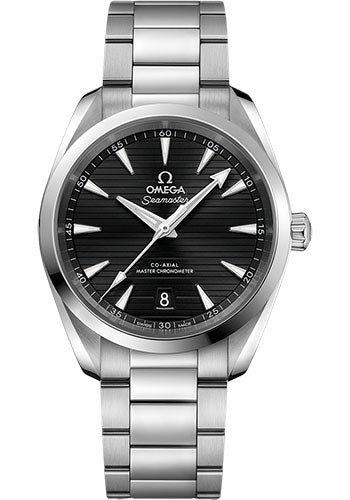 Omega Aqua Terra 150M Co-Axial Master Chronometer Watch – 38 mm Steel Case – Black Dial – Brushed And Polished Steel Bracelet – 220.10.38.20.01.001
