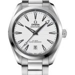 Omega Aqua Terra 150M Co-Axial Master Chronometer Watch – 38 mm Steel Case – Silvery Dial – Brushed And Polished Steel Bracelet – 220.10.38.20.02.001