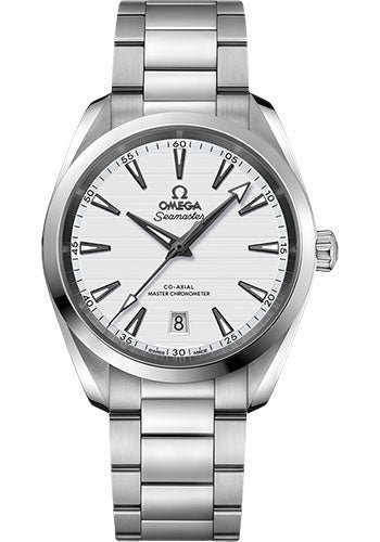 Omega Aqua Terra 150M Co-Axial Master Chronometer Watch – 38 mm Steel Case – Silvery Dial – Brushed And Polished Steel Bracelet – 220.10.38.20.02.001