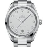 Omega Seamaster Aqua Terra 150M Co-Axial Master Chronometer Ladies Watch – 38 mm Steel Case – Silvery Diamond Dial – 220.10.38.20.52.001